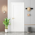 Primed Paneled Door Slab for French or Barn Door Projects - 18 in x 80 in