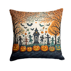 Spooky Halloween Throw Pillow - Machine Washable Indoor Outdoor