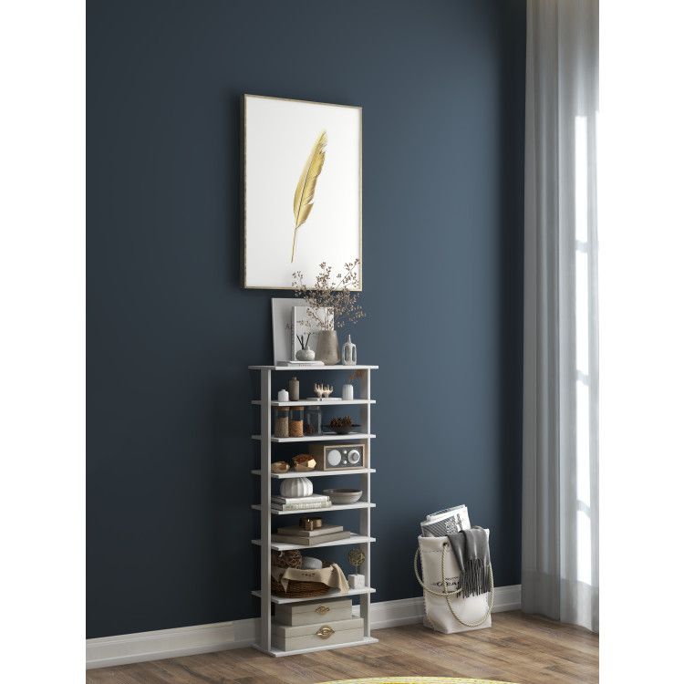 Patented 7-Tier Vertical Shoe Rack for Neat Entryways