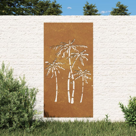 Transform Your Outdoor Wall with a Tropical Palm Tree Decoration