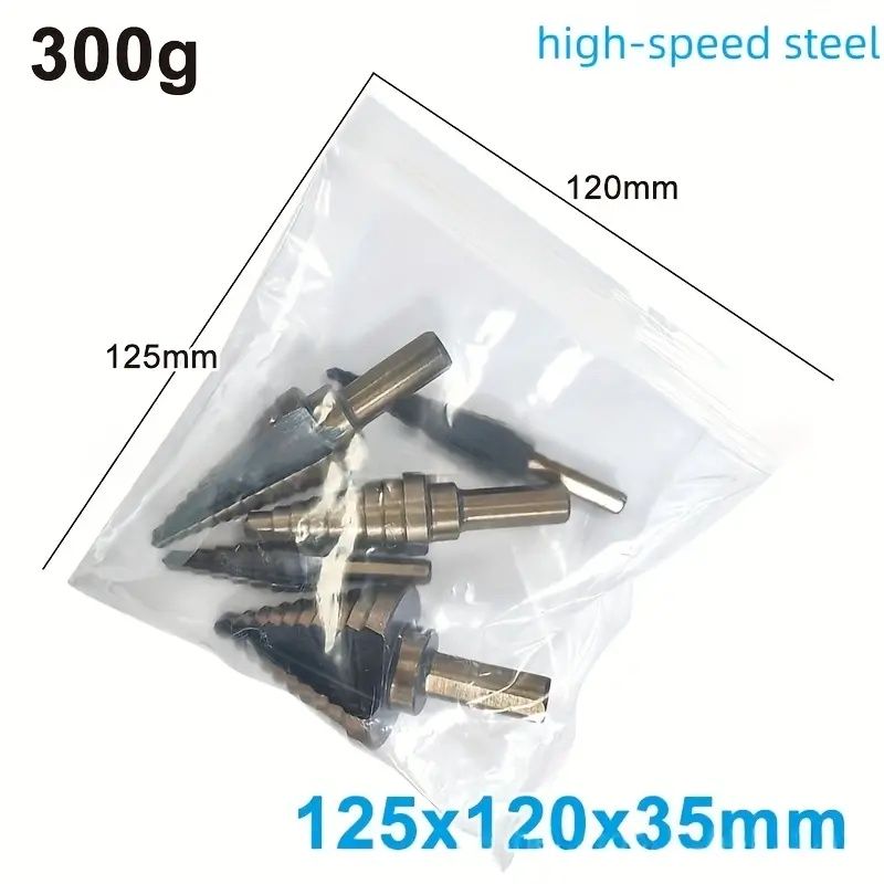Five-Piece Pagoda Step Drill Bit Set
