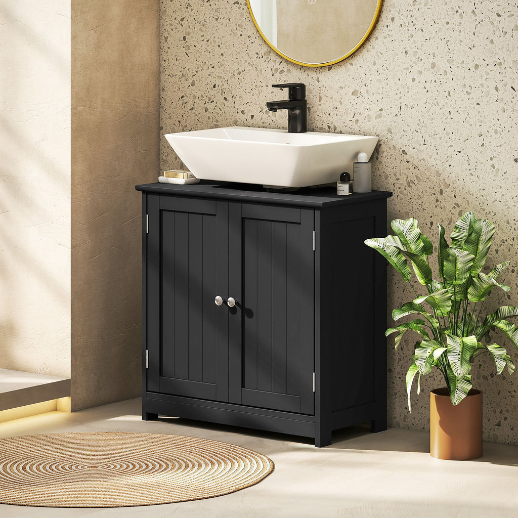 Pedestal Sink Storage Cabinet with Adjustable Shelf and U-Shape Cut-Out