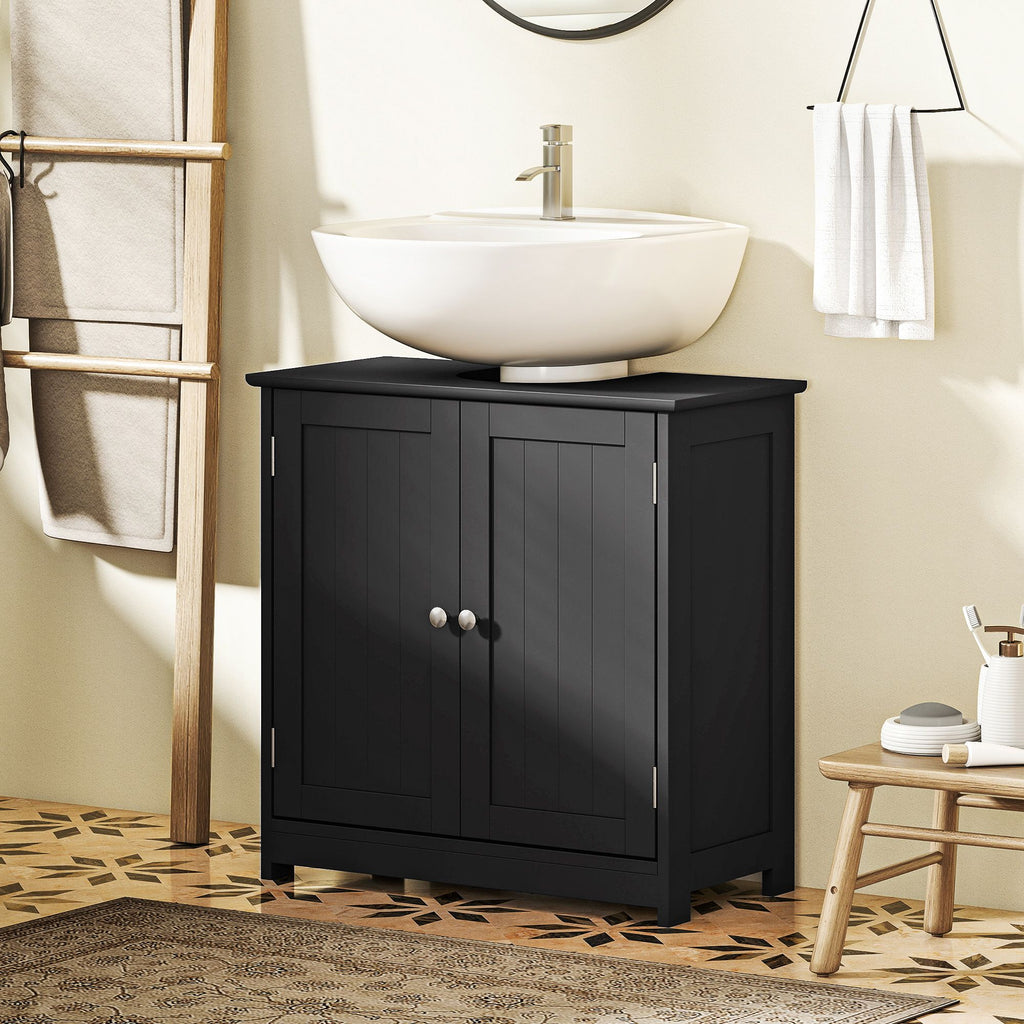 Pedestal Sink Storage Cabinet with Adjustable Shelf and U-Shape Cut-Out