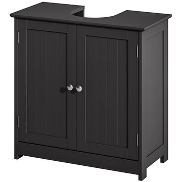 Pedestal Sink Storage Cabinet with Adjustable Shelf and U-Shape Cut-Out