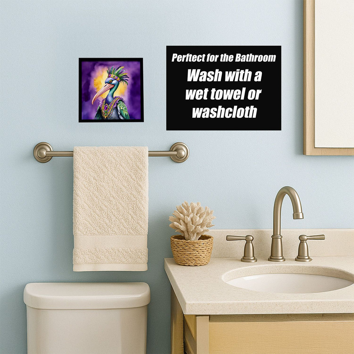 Pelican Mardi Gras Framed Wall Art