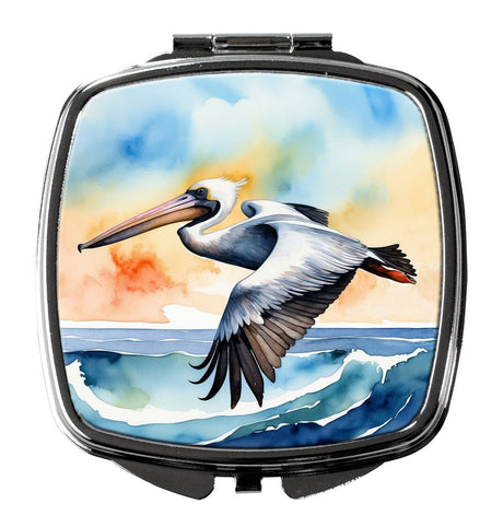 Soaring Pelican Artwork Folding Compact Mirror