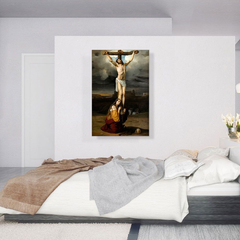Penitent Magdalene At Of The Cross 1832 Premium Canvas Art