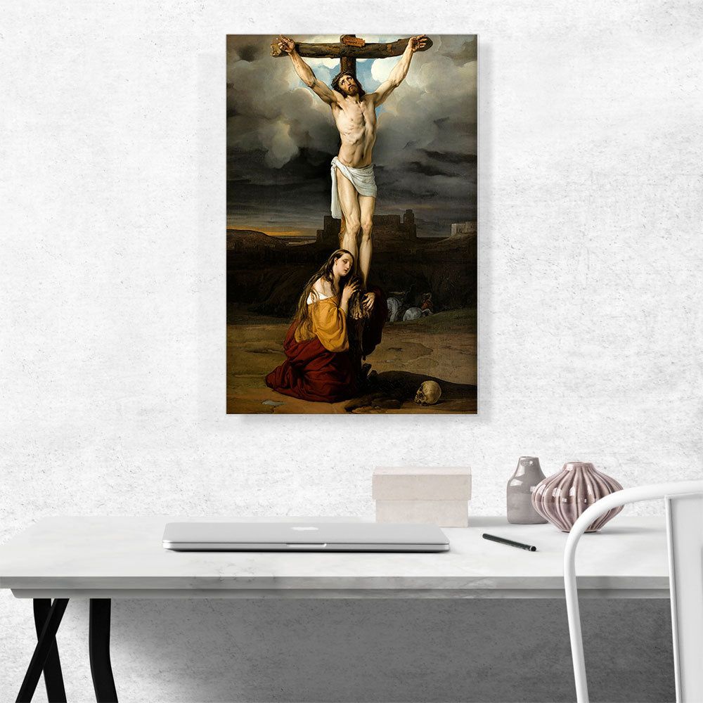 Penitent Magdalene At Of The Cross 1832 Premium Canvas Art