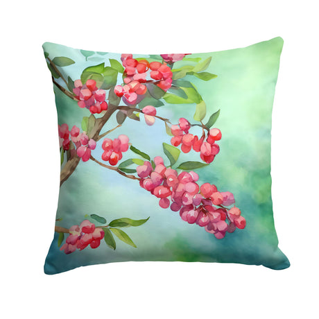 Pennsylvania Mountain Laurel Watercolor Throw Pillow