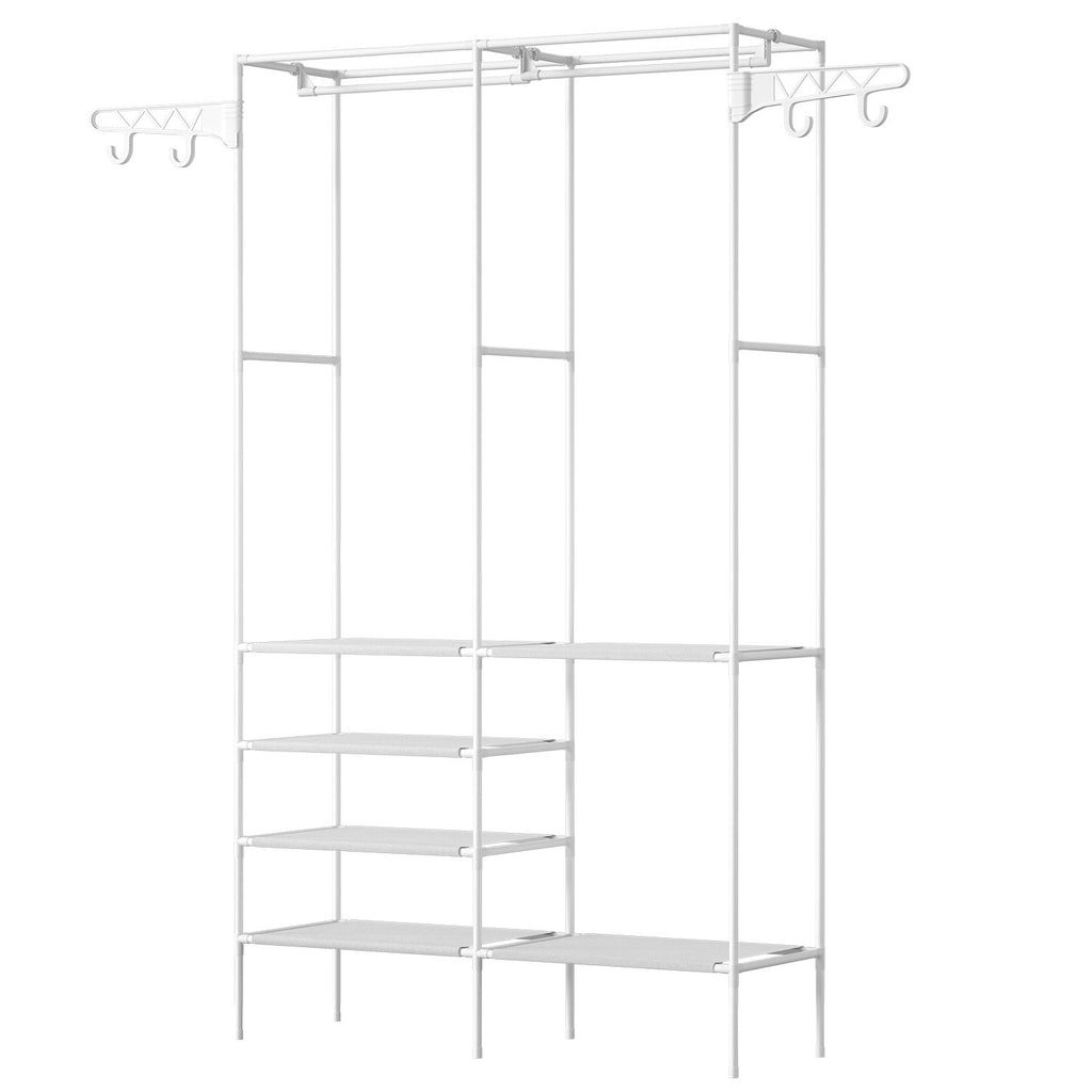 Closet Organizer with Shelves and Hanging Rod