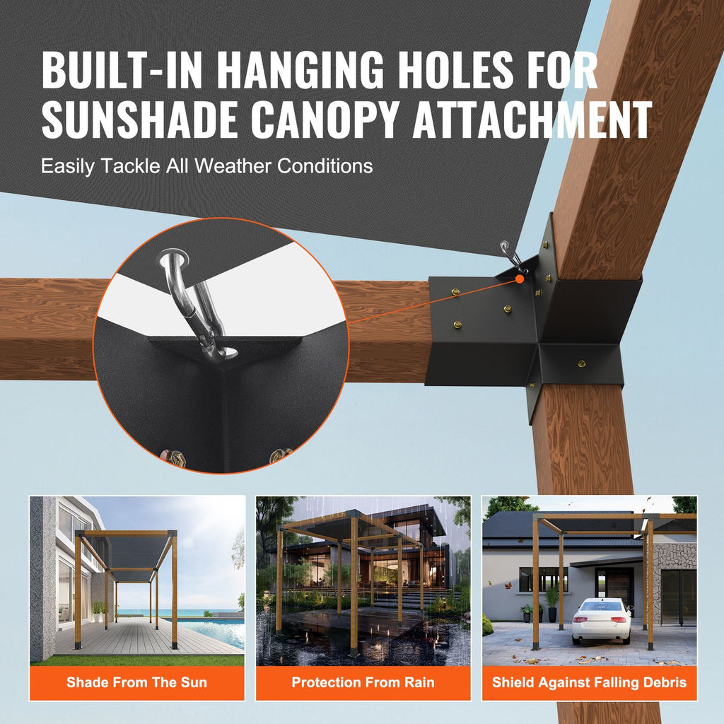 Three-Way Pergola Corner Bracket Kit