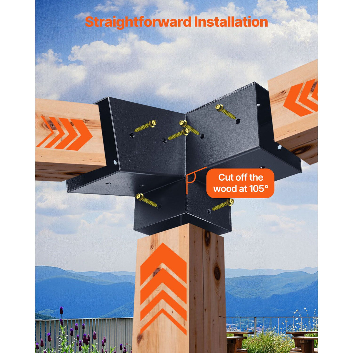 VEVOR Slanted Pergola Bracket Kit
