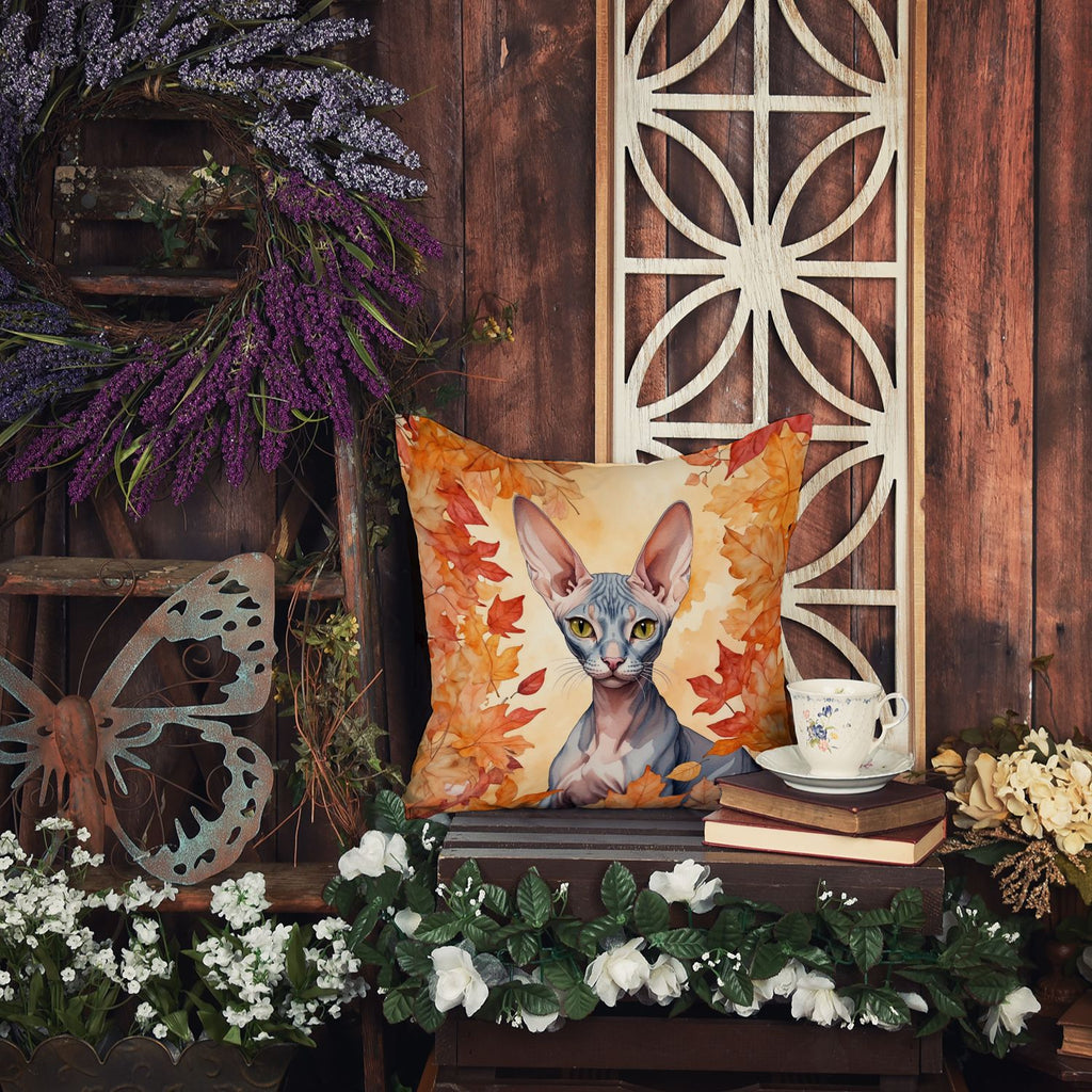 Fall Leaves Decorative Throw Pillow for Indoor and Outdoor Use
