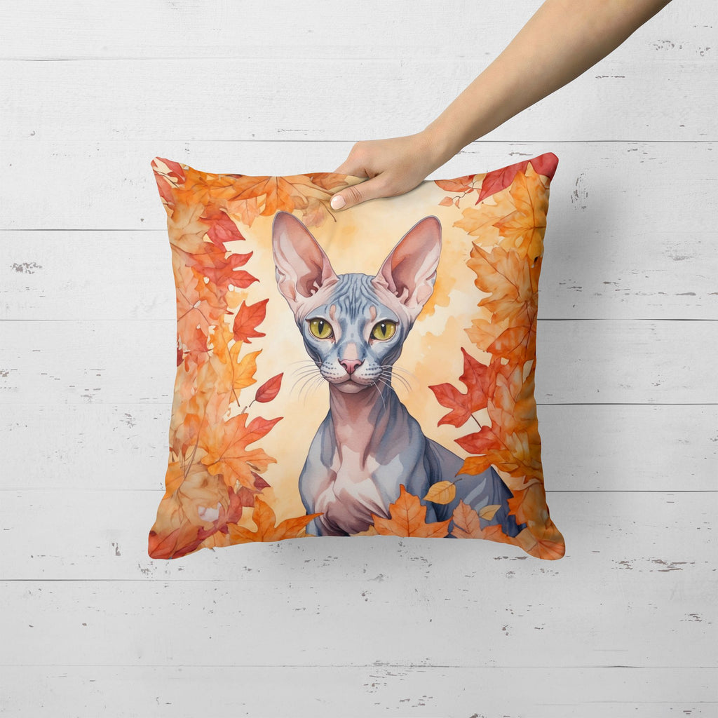 Fall Leaves Decorative Throw Pillow for Indoor and Outdoor Use