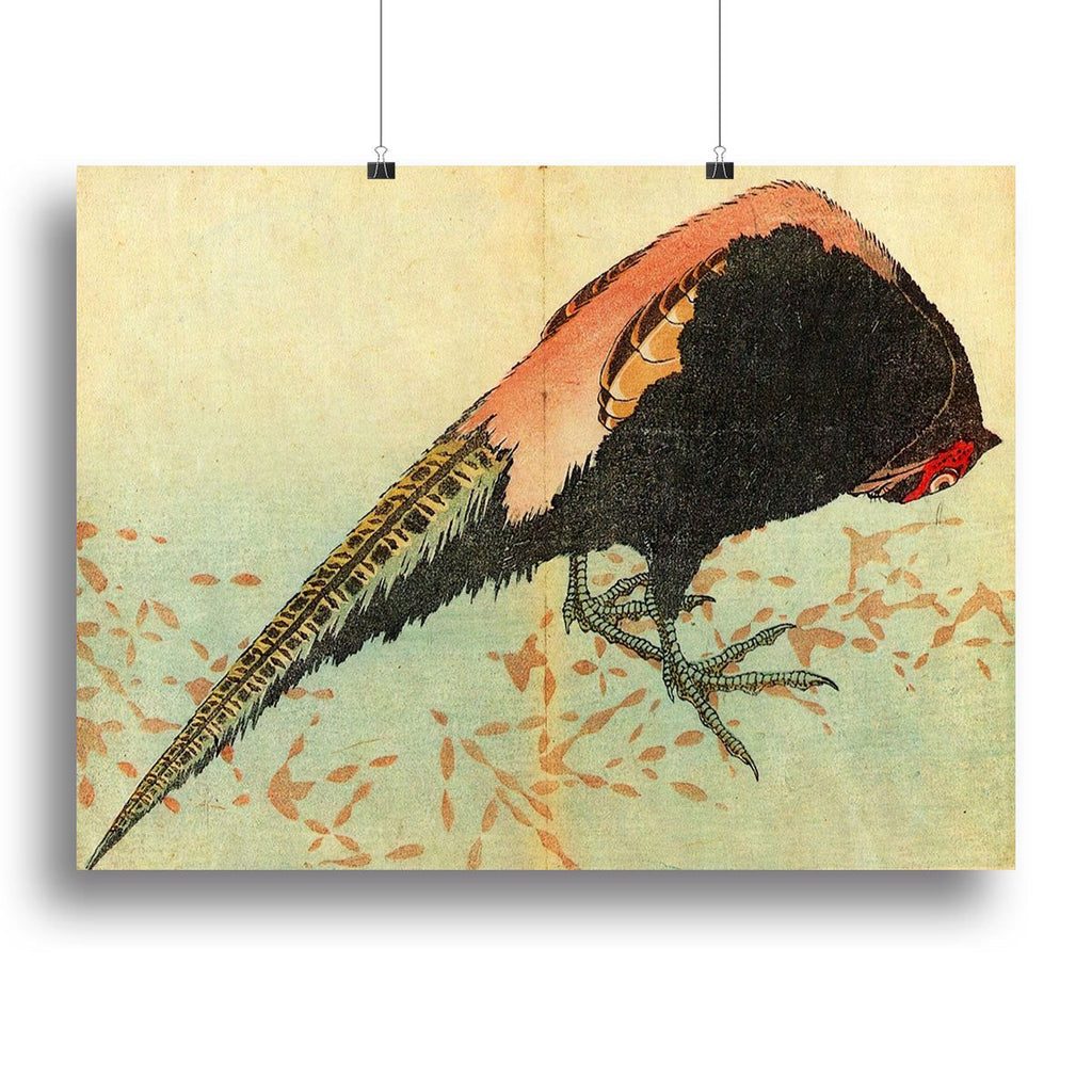 Hokusai Pheasant on the Snow Wall Art