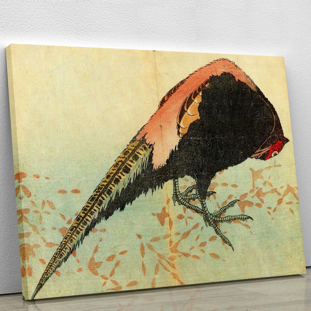Hokusai Pheasant on the Snow Wall Art
