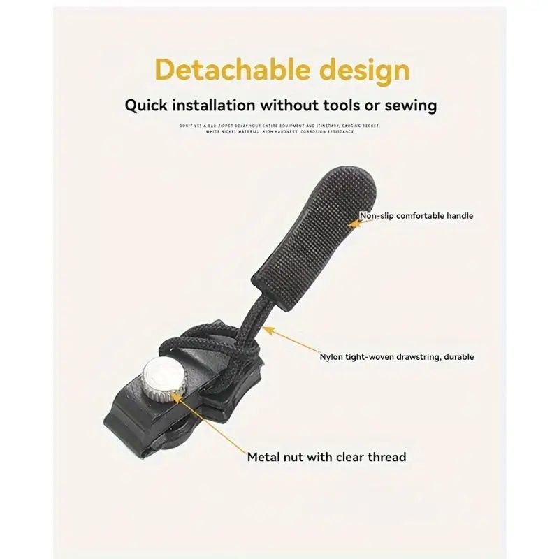 No-Sew Zipper Repair Kit for Clothing, Bags, and Luggage