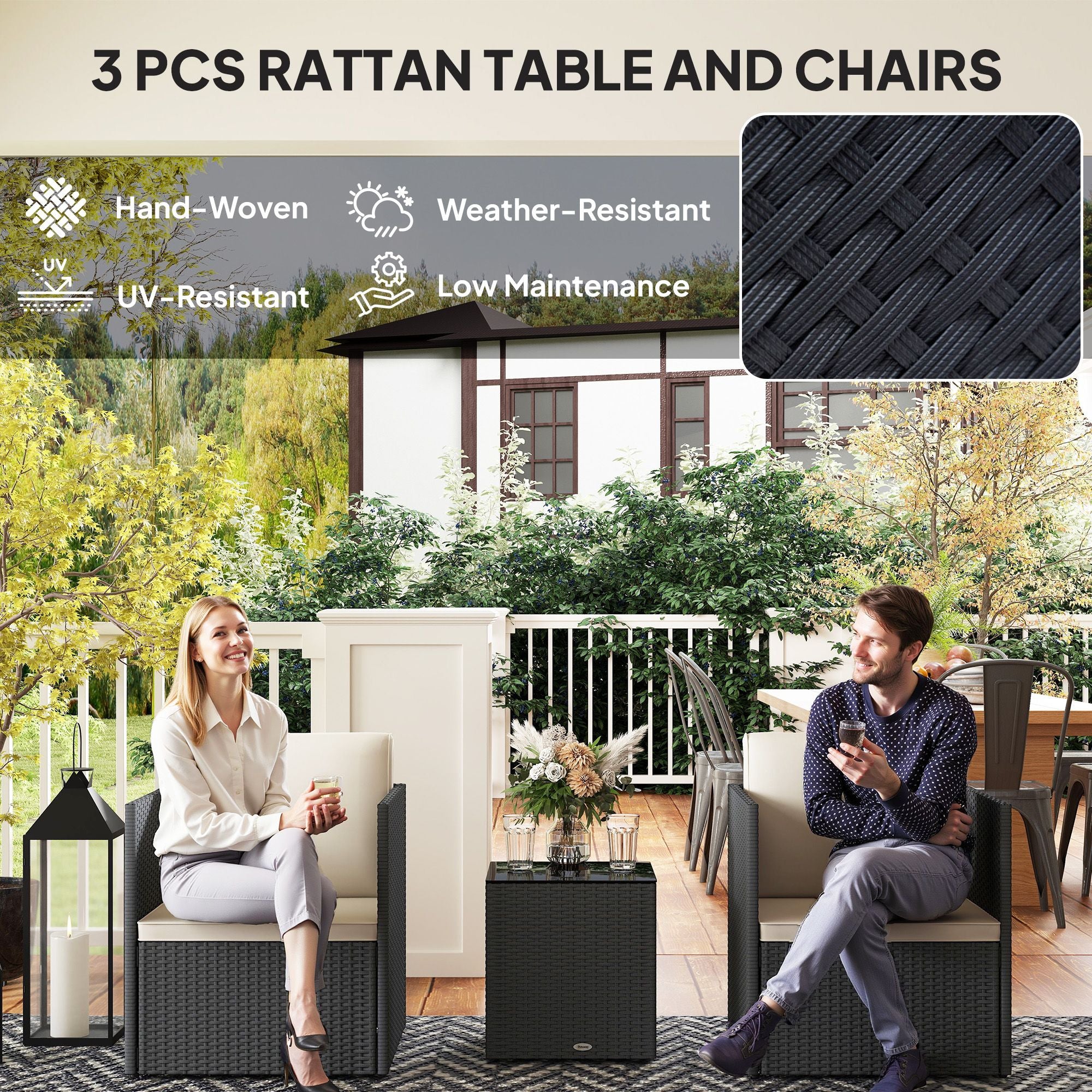 Pieces Patio Furniture Set