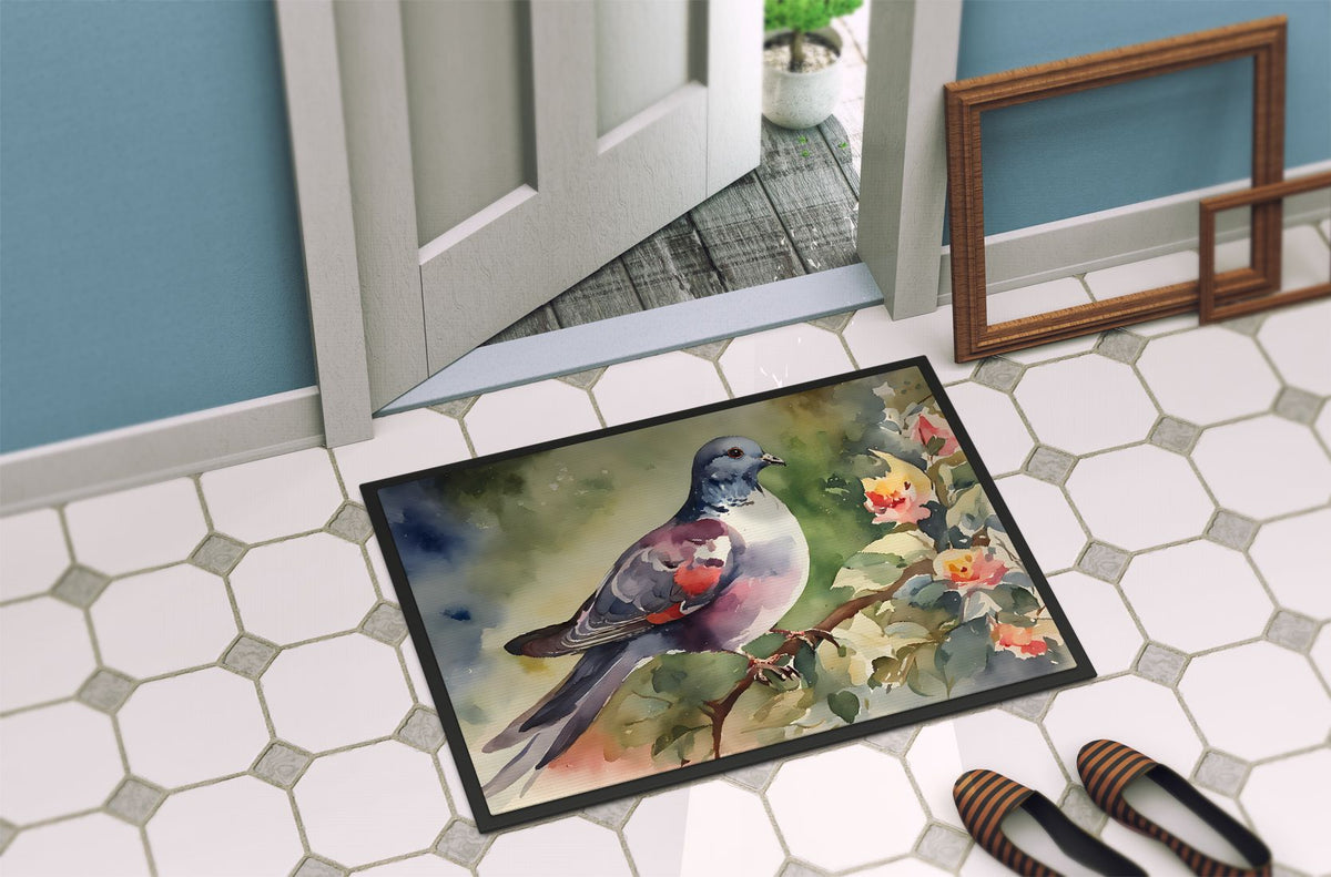 Pigeon Artwork Indoor-Outdoor Doormat