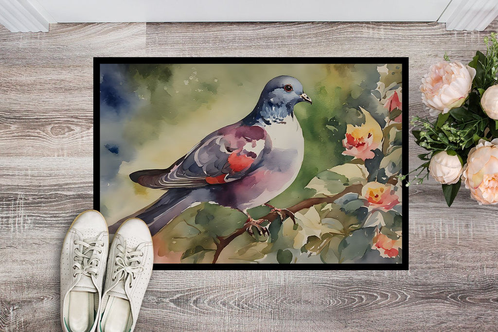 Pigeon Artwork Indoor-Outdoor Doormat