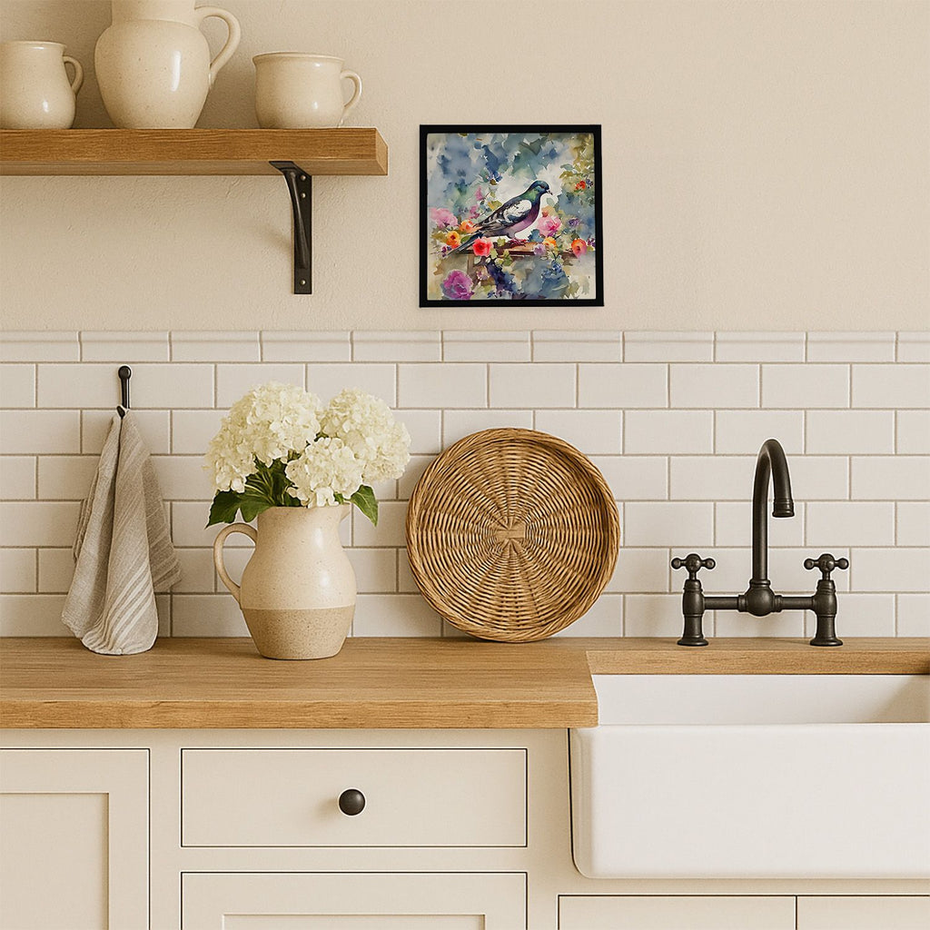 Pigeon Artwork in a Sleek Contemporary Frame
