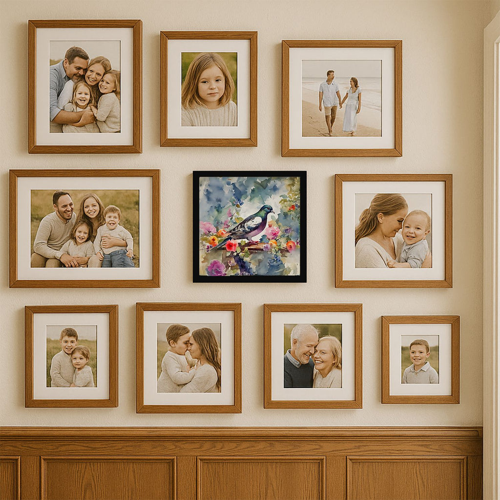 Pigeon Artwork in a Sleek Contemporary Frame