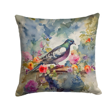 Pigeon Artwork Indoor Outdoor Throw Pillow