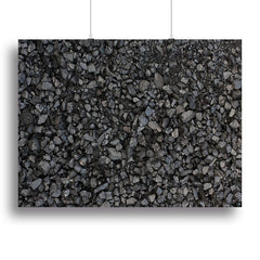 Pile of Coal Texture Canvas Print and Poster for Modern Home Decor