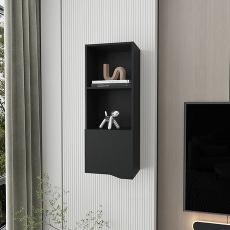 Pima Wall Cabinet – Sleek Modern Storage with Enclosed Shelf
