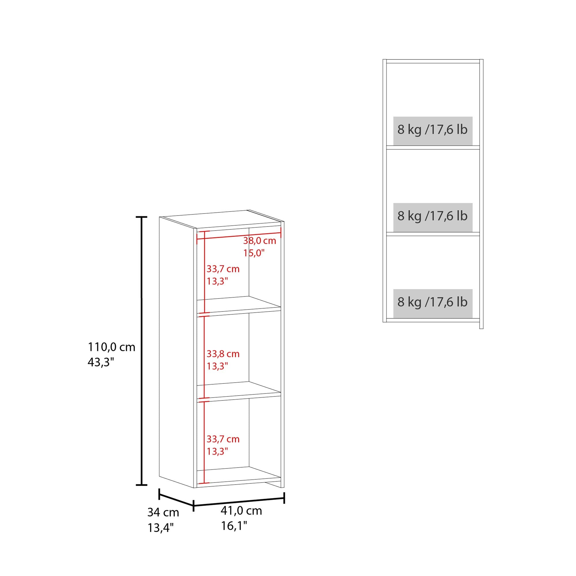 Pima Wall Cabinet in Melamine With One Door, White