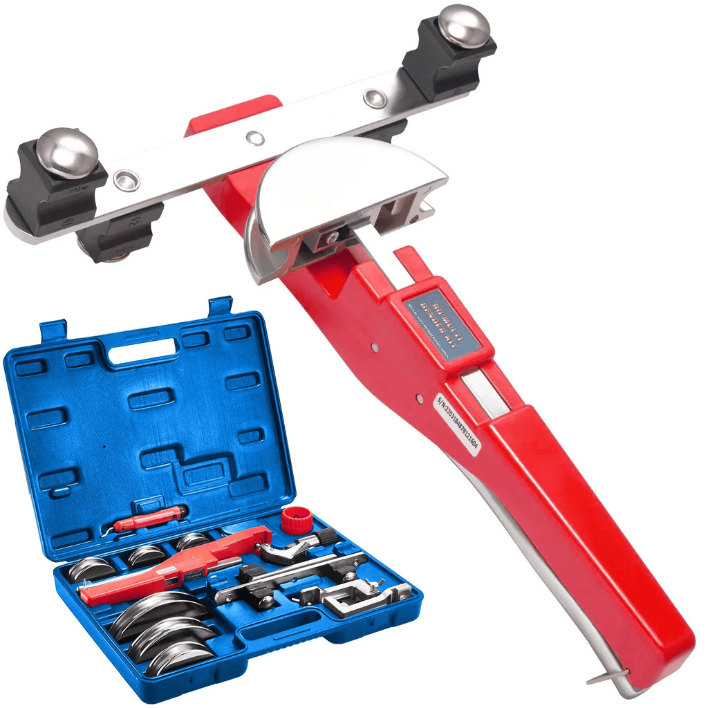 Pipe Tubes Bender 1/4"-7/8" O.D. Ratcheting Tubing Bender 90° Pipe Bending Tool