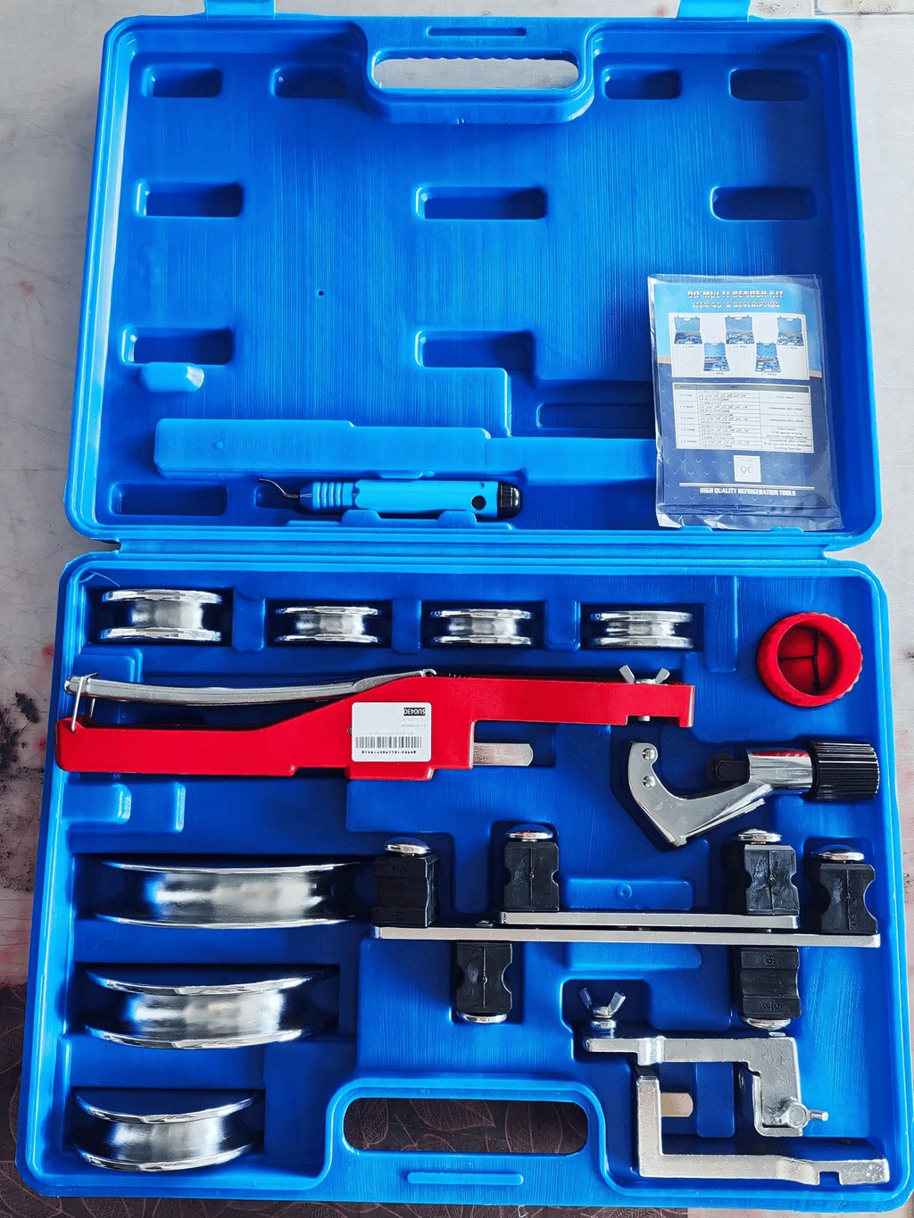 Pipe Tubes Bender 1/4"-7/8" O.D. Ratcheting Tubing Bender 90° Pipe Bending Tool
