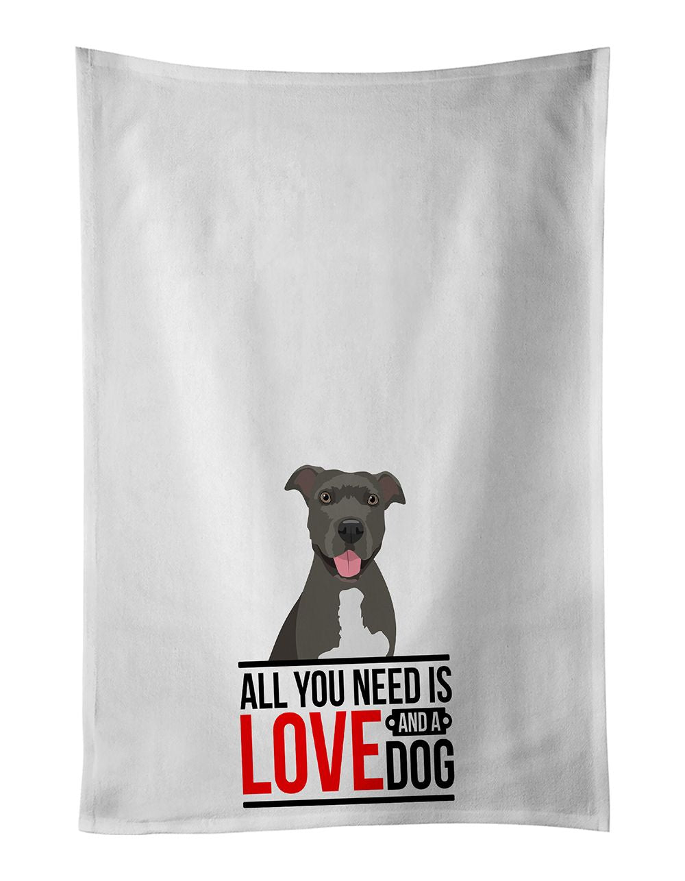 Pit Bull Blue 3 Decorative Kitchen Towel Set