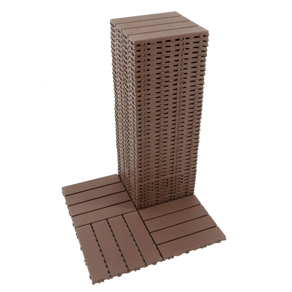 everyday Interlocking Deck Tiles for Patio, Balcony & Indoor Use