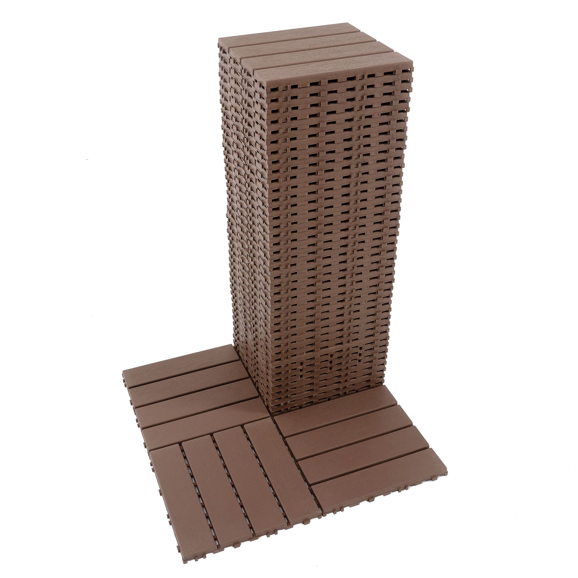 everyday Interlocking Deck Tiles for Patio, Balcony & Indoor Use