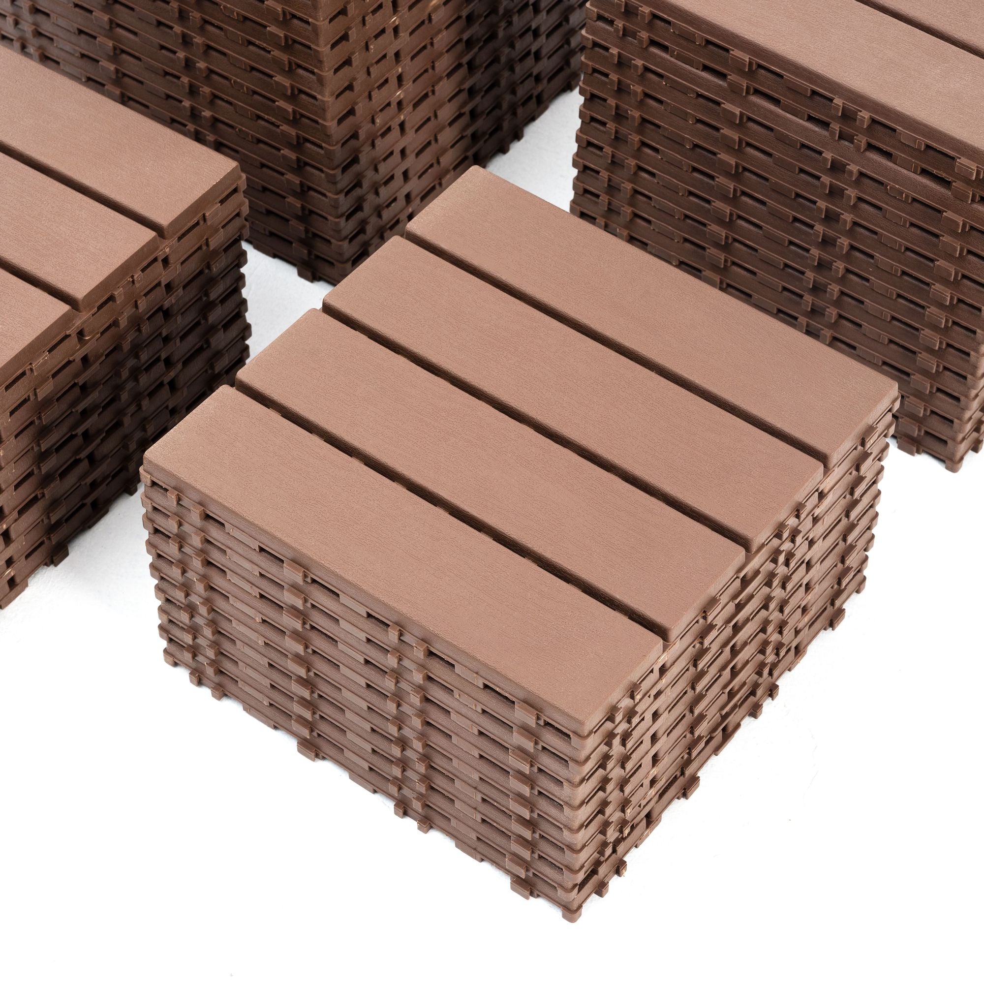 everyday Interlocking Deck Tiles for Patio, Balcony & Indoor Use