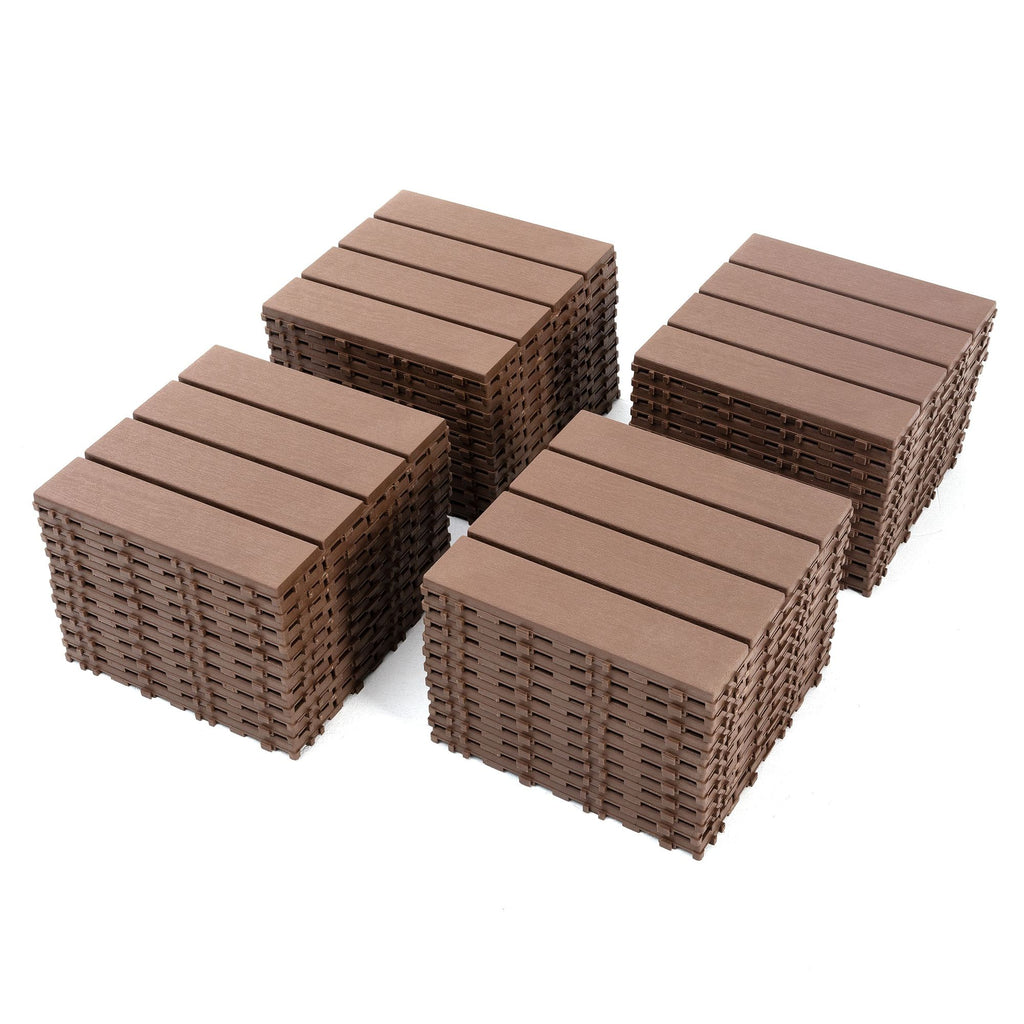everyday Interlocking Deck Tiles for Patio, Balcony & Indoor Use
