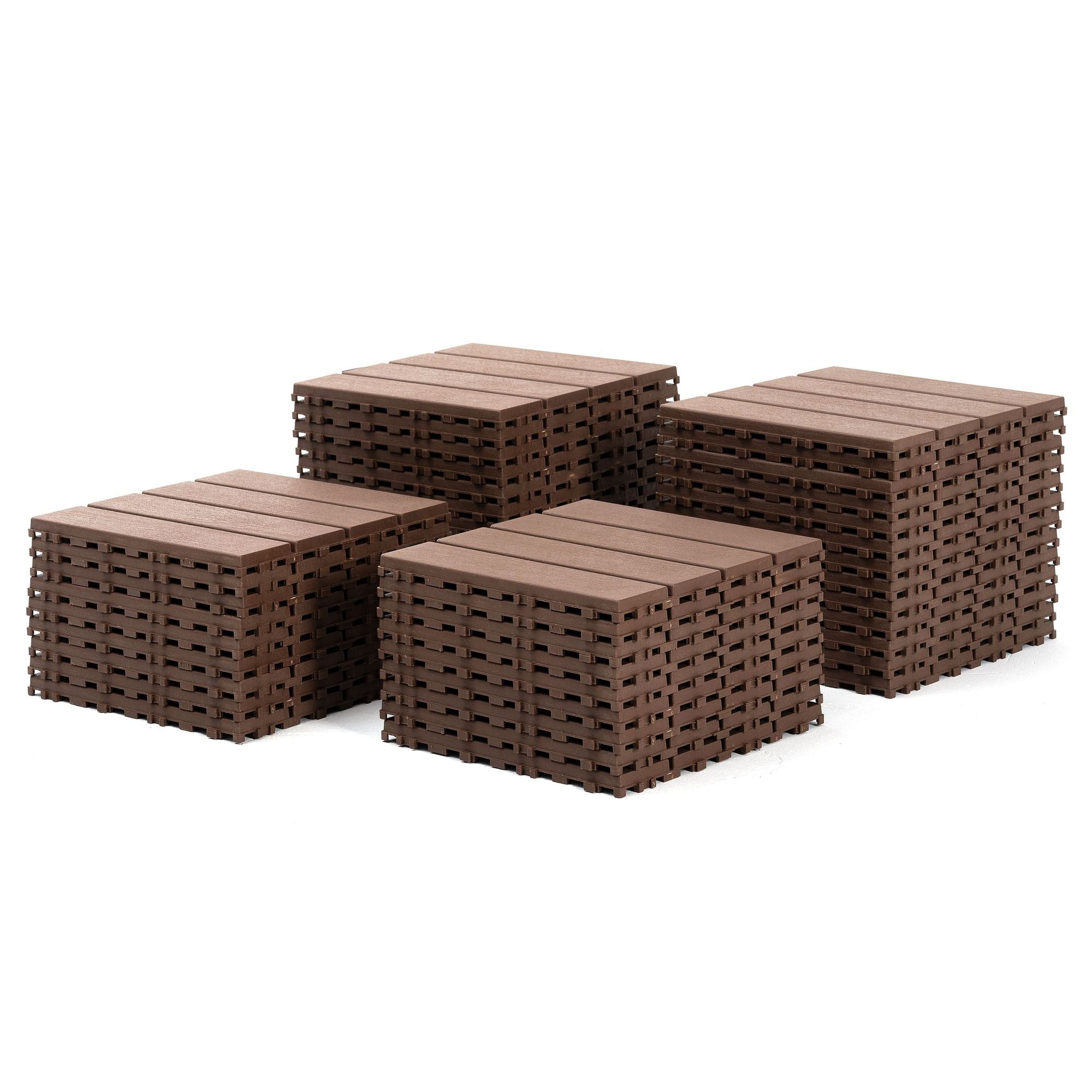 everyday Interlocking Deck Tiles for Patio, Balcony & Indoor Use