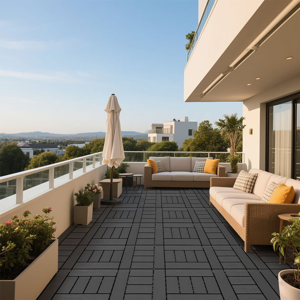 Interlocking Decking Tiles for Indoor and Outdoor Use