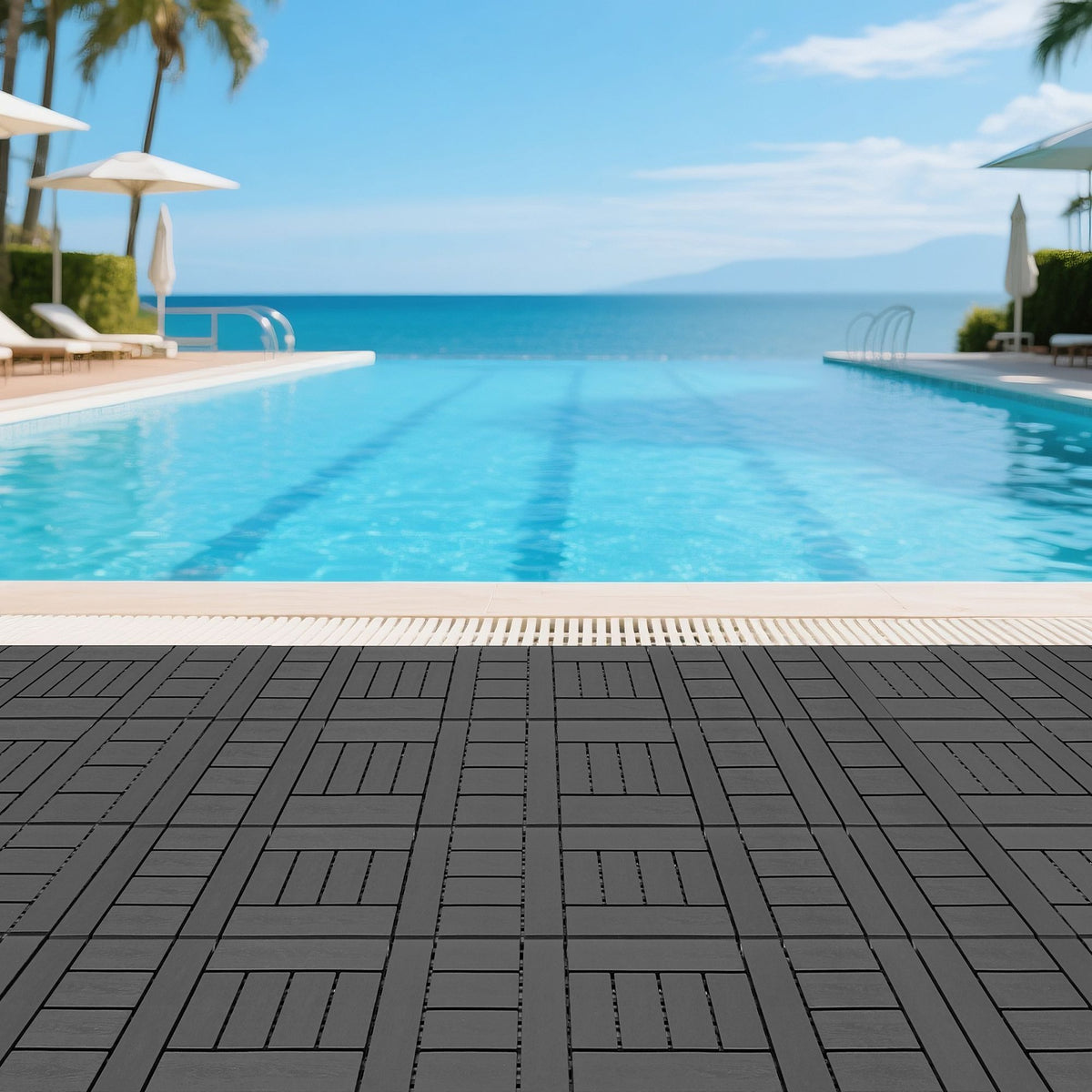 Interlocking Decking Tiles for Indoor and Outdoor Use