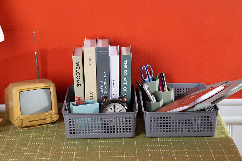 Six Lightweight Storage Tray Baskets for Everyday Organizing