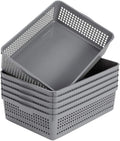 Six Lightweight Storage Tray Baskets for Everyday Organizing