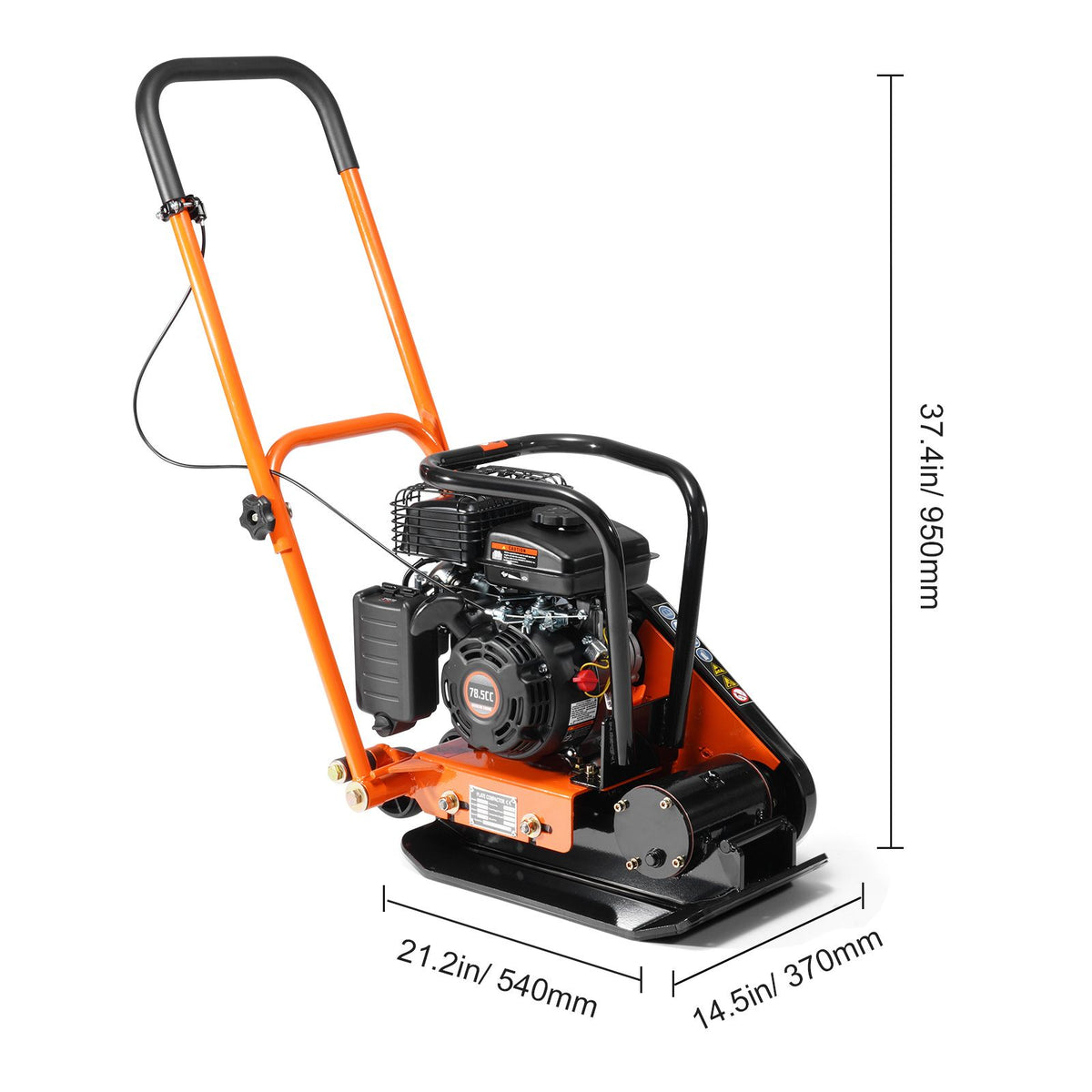 VEVOR Gas Plate Compactor for Paving and Groundwork