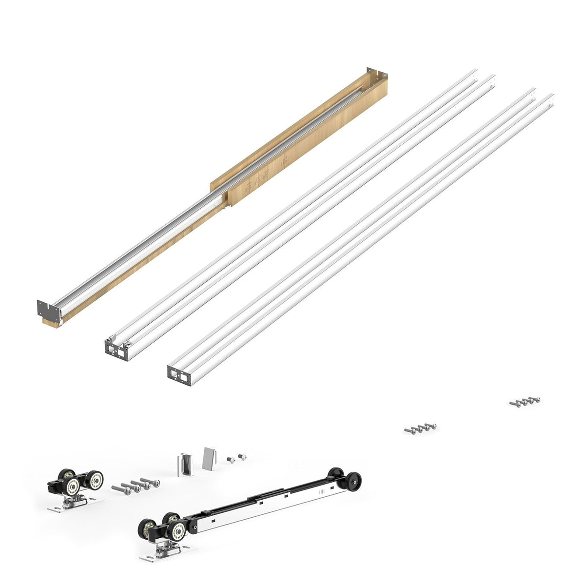 Pocket Door Frame Kit with Two-Way Soft Close