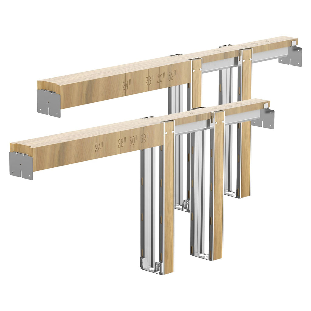 Pocket Door Frame Kit, for 48- Wide High Door, Pocket Door Kit with Two-Way Soft Close Me