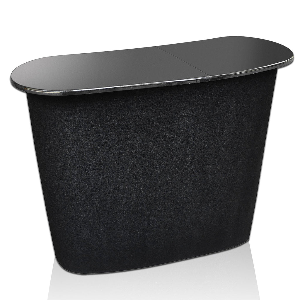 Portable Foldable Podium with Two Storage Shelves - Easy Setup