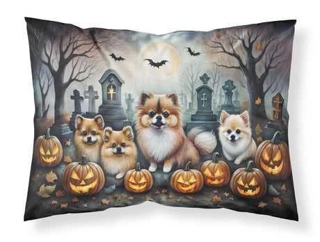 Spooky Halloween Pomeranian Standard Pillowcase