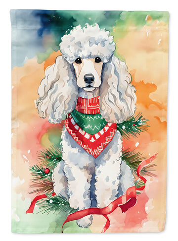 Poodle Christmas Double-Sided Garden Flag