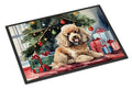 Poodle Cozy Christmas Indoor-Outdoor Doormat