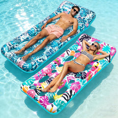 Inflatable Tanning Pool Float Lounger for Adults - Cooling Pool Rafts for Summer